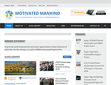 Tablet Screenshot of motivatedmankind.org